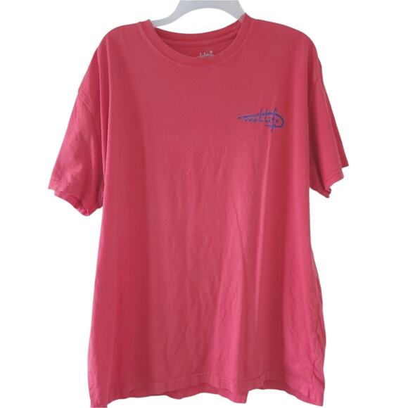 Mens Reel Life T-Shirt XL Red American Flag Graphic Patriotic - Picture 1 of 6